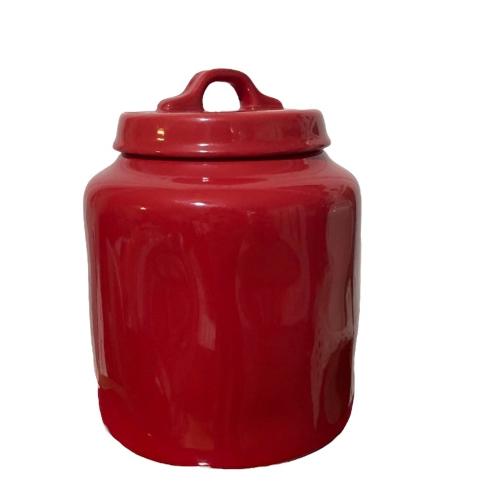 Rae Dunn MERRY CHRISTMAS chubby canister cookie jar - Picture 2 of 5